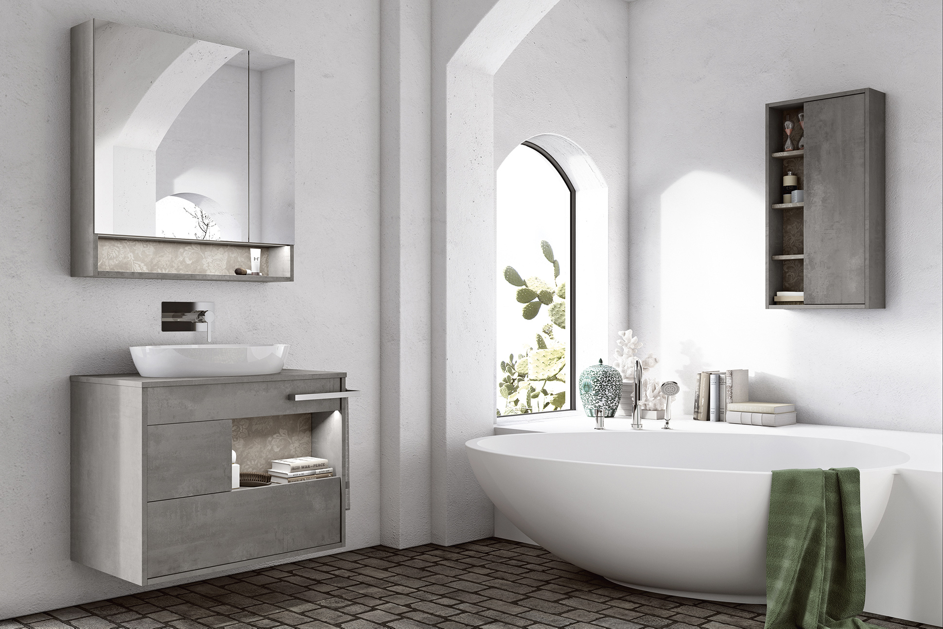 Lume 02 Mastella  Lume  Комплект мебели для ванной 