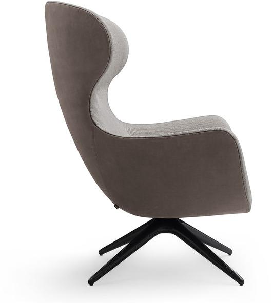 Poliform Вращающееся кресло из ткани с 4 спицами и подлокотниками Mad sun-id-1459071 - Вид №3