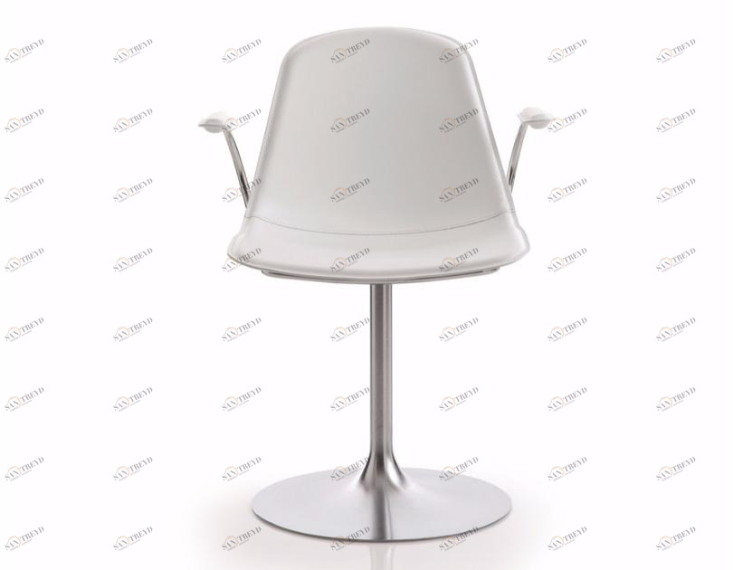 Luxy Вращающееся кресло с кожаной обивкой и креплением к земле Epoca sun-id-1503735