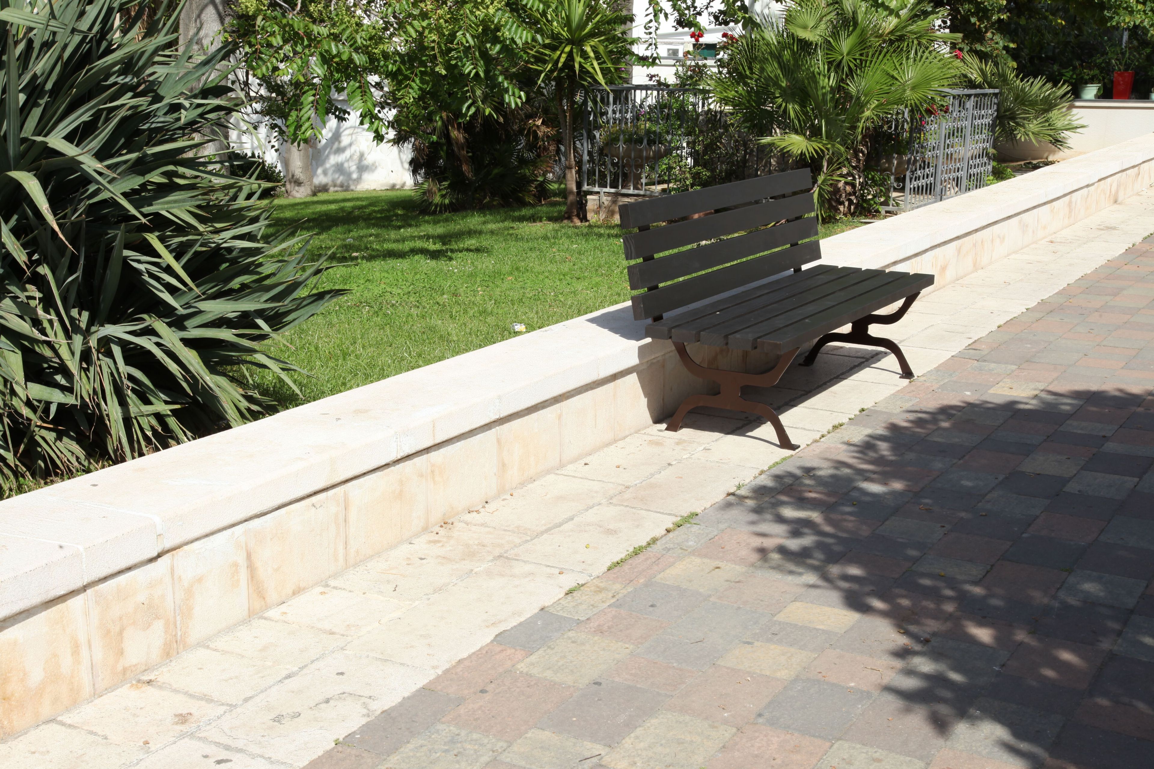 Деревянная скамья со спинкой CITYSì RETRÒ ARCH-00127668 - Вид №4