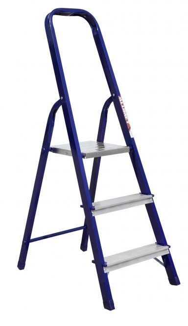 Стремянка стальная окрашенная с алюминиевыми ступенями    3 ст.