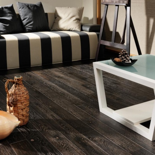 Массивная доска Coswick Вековые традиции Терра Дуб Рустик с брашью (Текстурированная) 300…1845х127 мм 11034248 - Вид №1