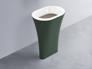 AMLA65-BL+AMPILO-AN+AMCOLO-MU Раковина Amedeo Ovale отдельностоящая cielo Enjoy + Amedeo