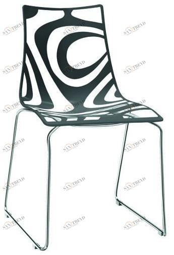 SCAB DESIGN Штабелируемый стул на салазках из технополимера Wave sun-id-1482374