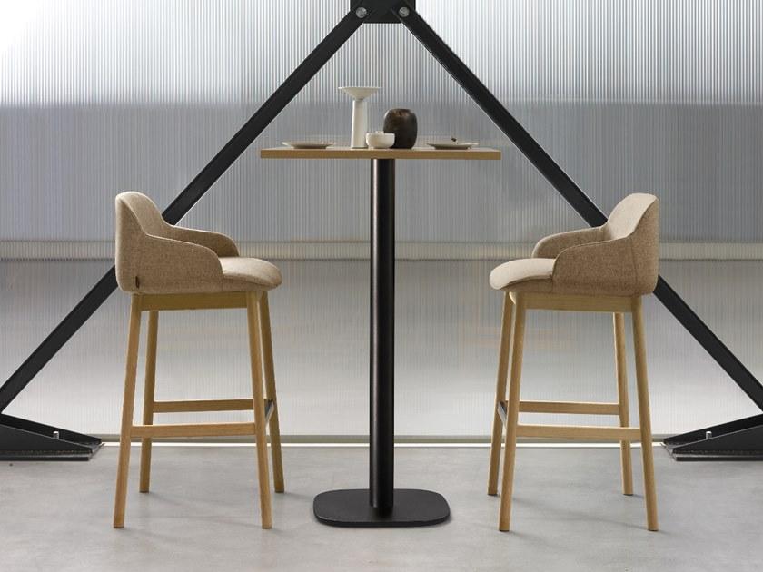 Quinti Sedute Барный стул из ткани с подставкой для ног Deep sun-id-1376395 - Вид №2