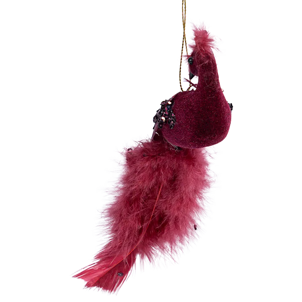 87036509 Елочная игрушка Птица 22x4.5 цвет розовый STLM-1482545 Santreyd  - Вид №1