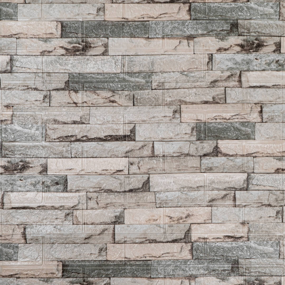 Панель ПВХ на клеевой основе "Кирпич Лофт" 700*770мм Ultra (10шт) ДОНГХАЙ STSR-660