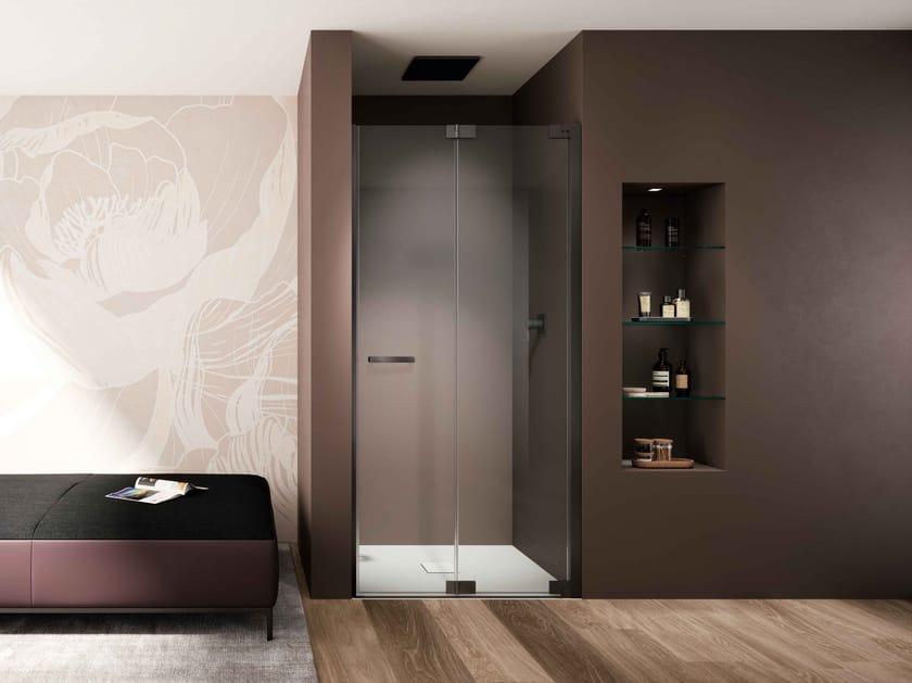 Стеклянная ниша душевая кабина с распашной дверью Provex Industrie E-Lite ARCH-00065067