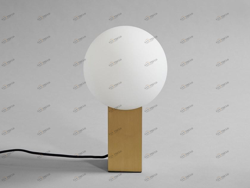 101 Copenhagen Настольная лампа из латуни и опалового стекла Hoop 111207-111084-111085