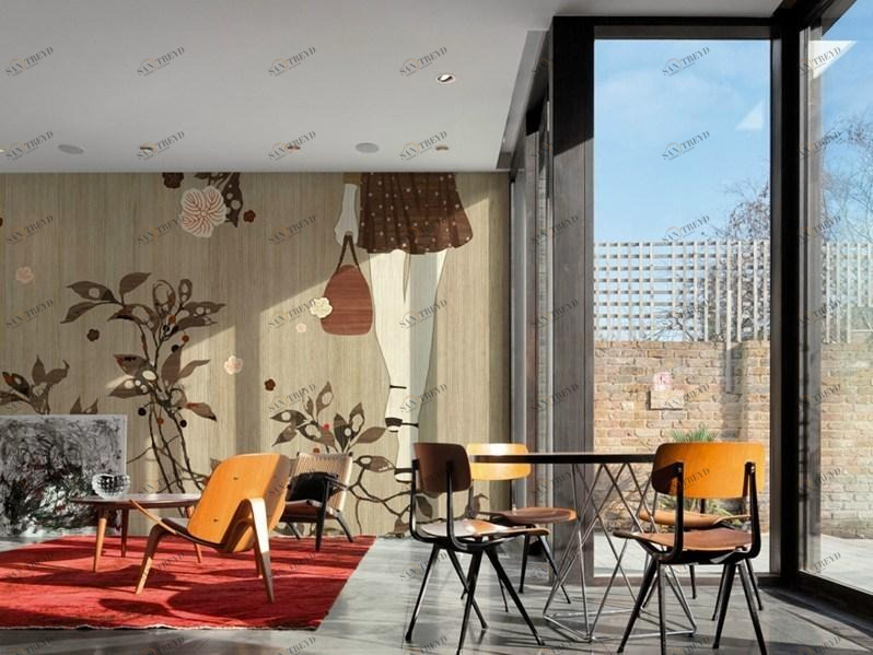 Wall&decò Виниловые обои с цветочными мотивами Contemporary wallpaper 2014 sun-id-1453290