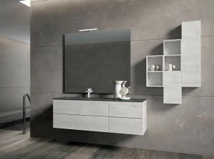 BMT Тумба под умывальник из хрусталя с зеркалом Blues 2.0