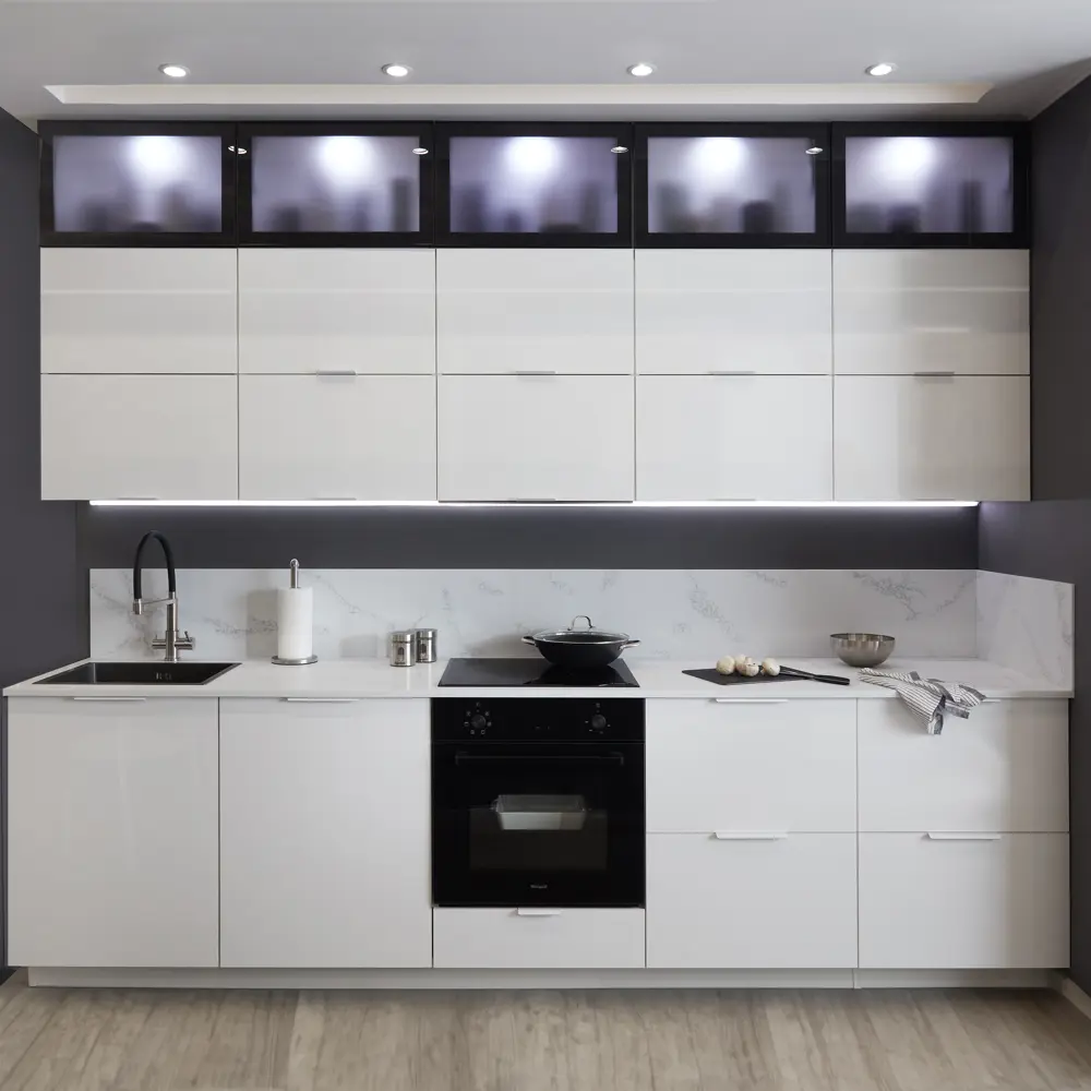 Фасад кухонный DELINIA ID Аша белый глянцевый 39.7x25.3 см 82011153 STLM-0880954 - Вид №6