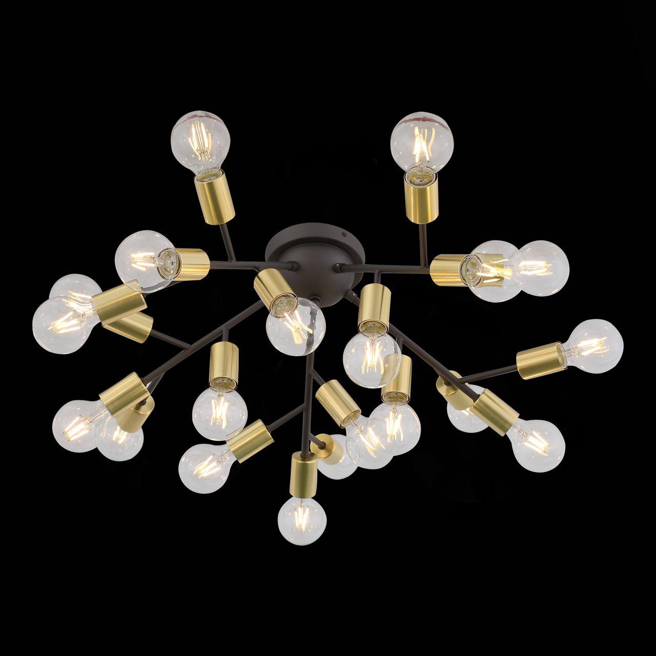 Потолочная светодиодная люстра ST Luce Foglione SL437.402.20 ST LUCE ДИЗАЙНЕРСКИЕ, FOGLIONE, ШАР 184544 Золотой  - Вид №3