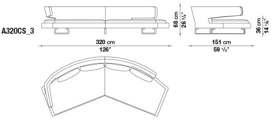 B&B Italia Диван из ткани Arne sun-id-1450327 - Вид №9
