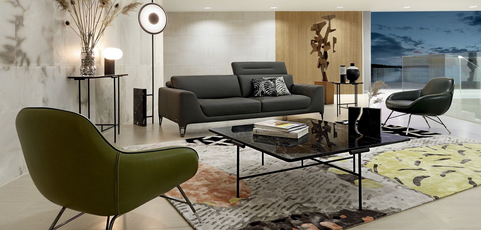 Мраморный квадратный низкий журнальный столик ROCHE BOBOIS CROQUET ARCH-00118526 - Вид №2