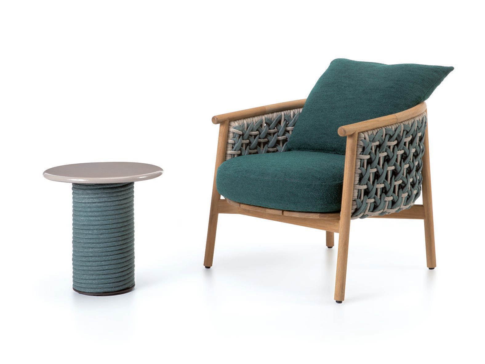 Садовое кресло из тикового дерева с подлокотниками Ethimo патио ARCH-00107007 - Вид №3