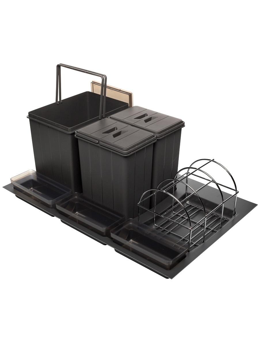 Система сортировки мусора Omega Duet 800/31 Anthracite NAVAKO 10113 - Вид №1