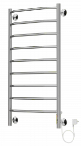 4660059580166 ЭЛЕКТРИКА Виктория П9 500х950 электро (new встроен диммер) Полотенцесушитель TERMINUS RAL 9016 глянец