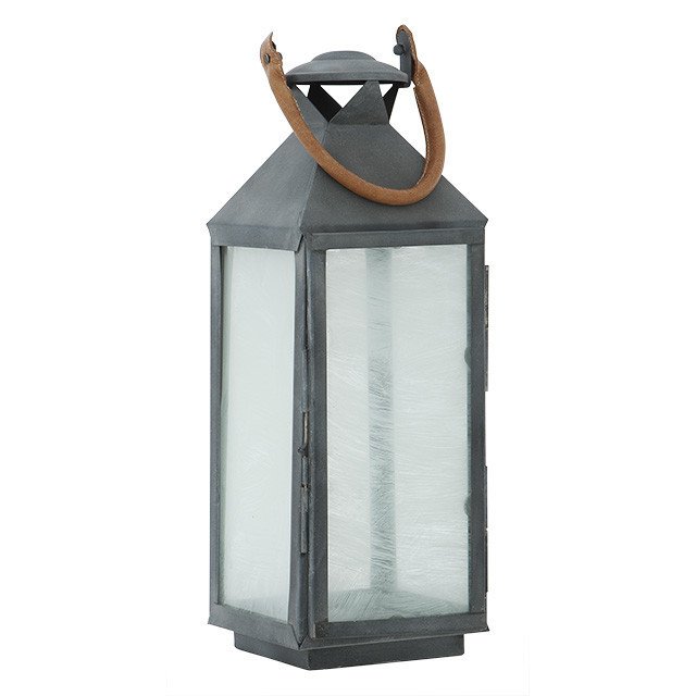 Подсвечник-фонарь черный с матовым стеклом и ручкой Vanini S от Eichholtz EICHHOLTZ EICHHOLTZ 060254 Серый  - Вид №1