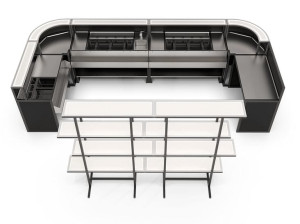 Секционная барная стойка