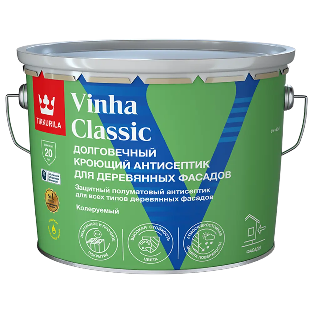Tikkurila Vinha Classic - кроющий антисептик для дерева с колеровкой 89350885 STLM-0855899 - Вид №1