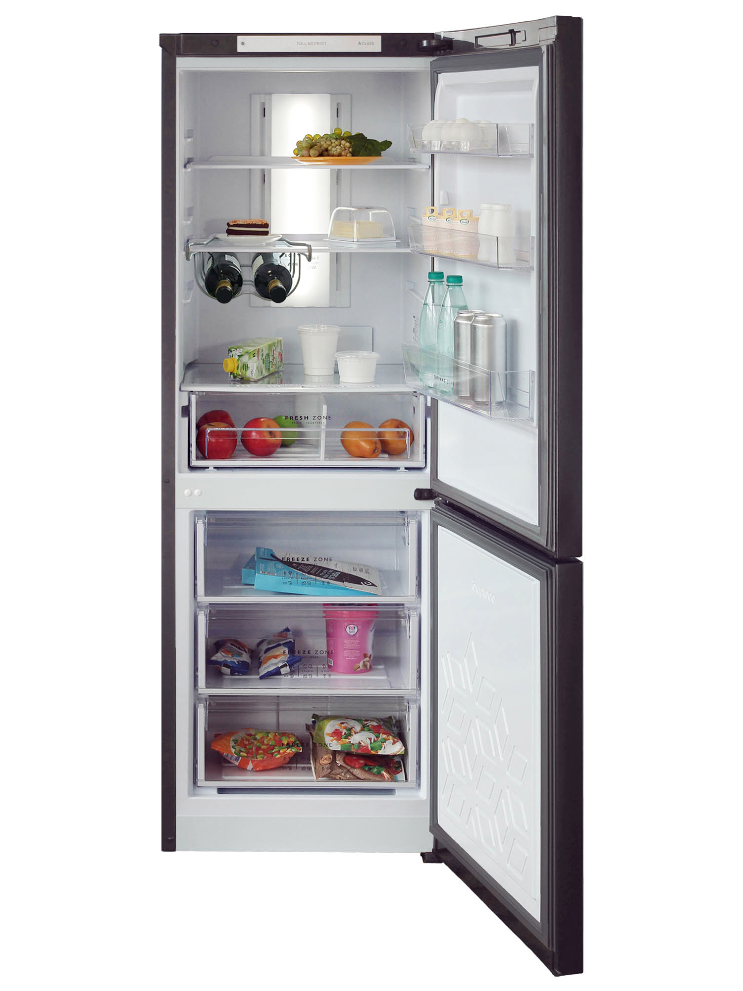 9055876 Холодильник с морозильником   Бирюса W920NF серый STDN-0098786 - Вид №4