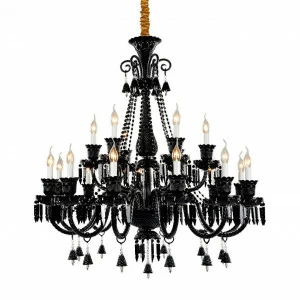 Подвесная люстра Omnilux Crocefisso OML-87003-18 черная OMNILUX ДИЗАЙНЕРСКИЕ, CROCEFISSO 220654 Черный
