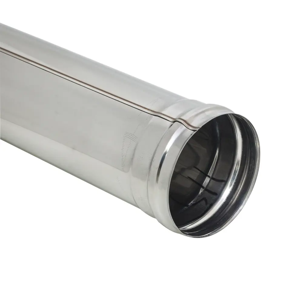 Труба для дымохода Коракс D120 0.25 м нержавеющая сталь 0.5 мм STLM-2083681 - Вид №1