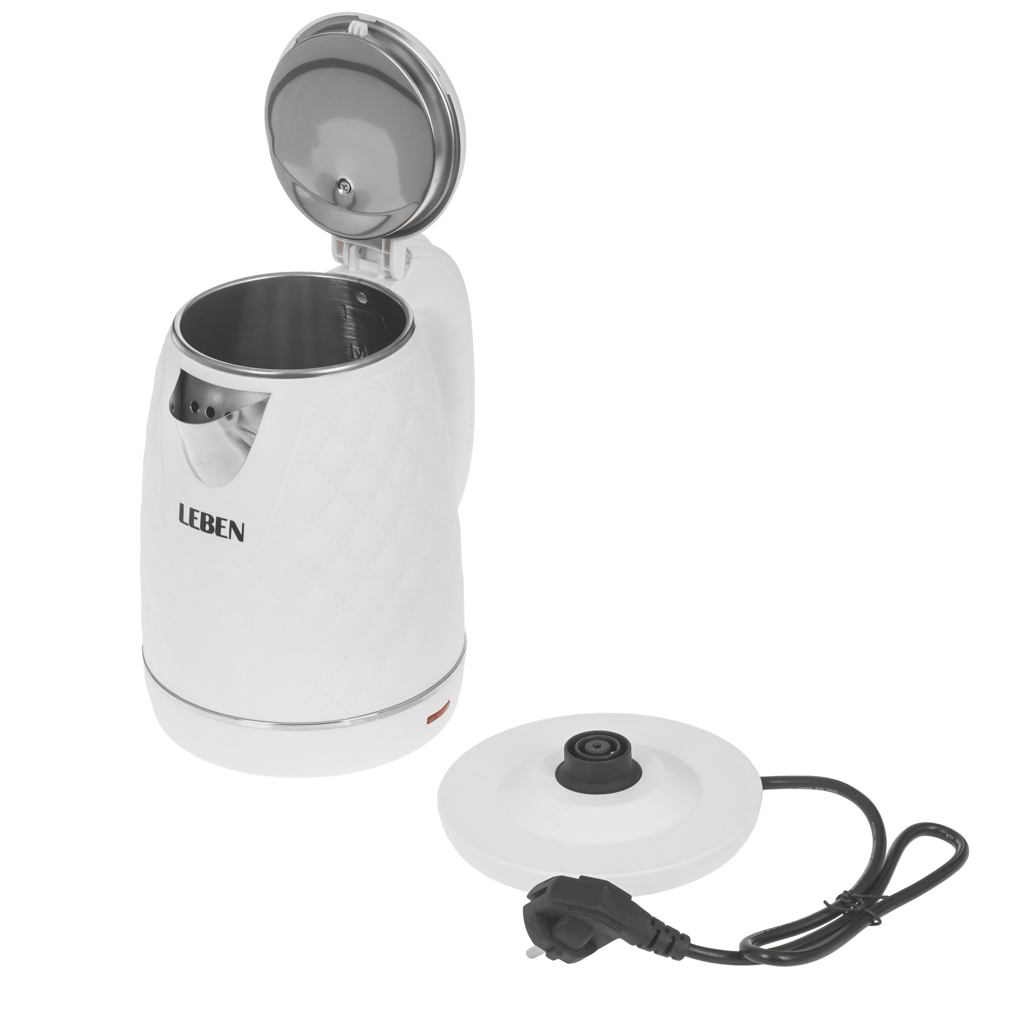 9237195 Электрочайник LEBEN 291-121 белый STDN-0138957 - Вид №4