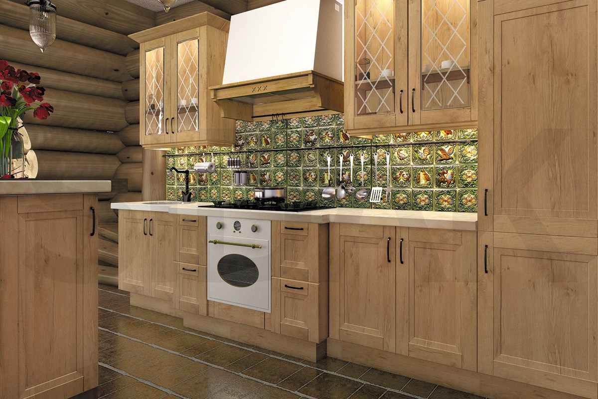 Фасады для кухни Рустико Фрезеровка «Рустико» Дуб рустикальный №248 SIDAK SIST2823-547 - Вид №1