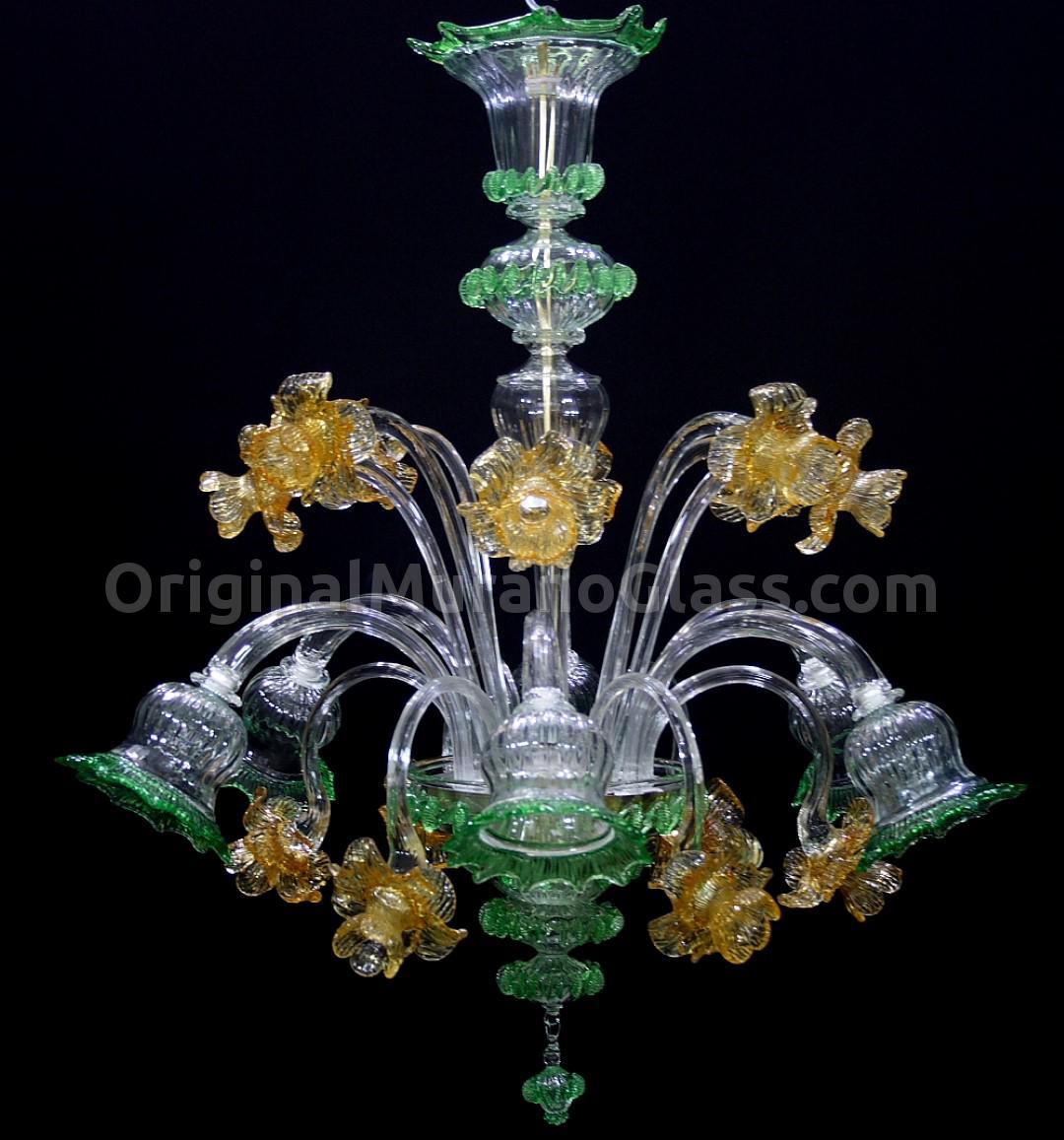 1131 ORIGINALMURANOGLASS Люстра Орхидея - Флорал - муранское стекло OMG  см  - Вид №1