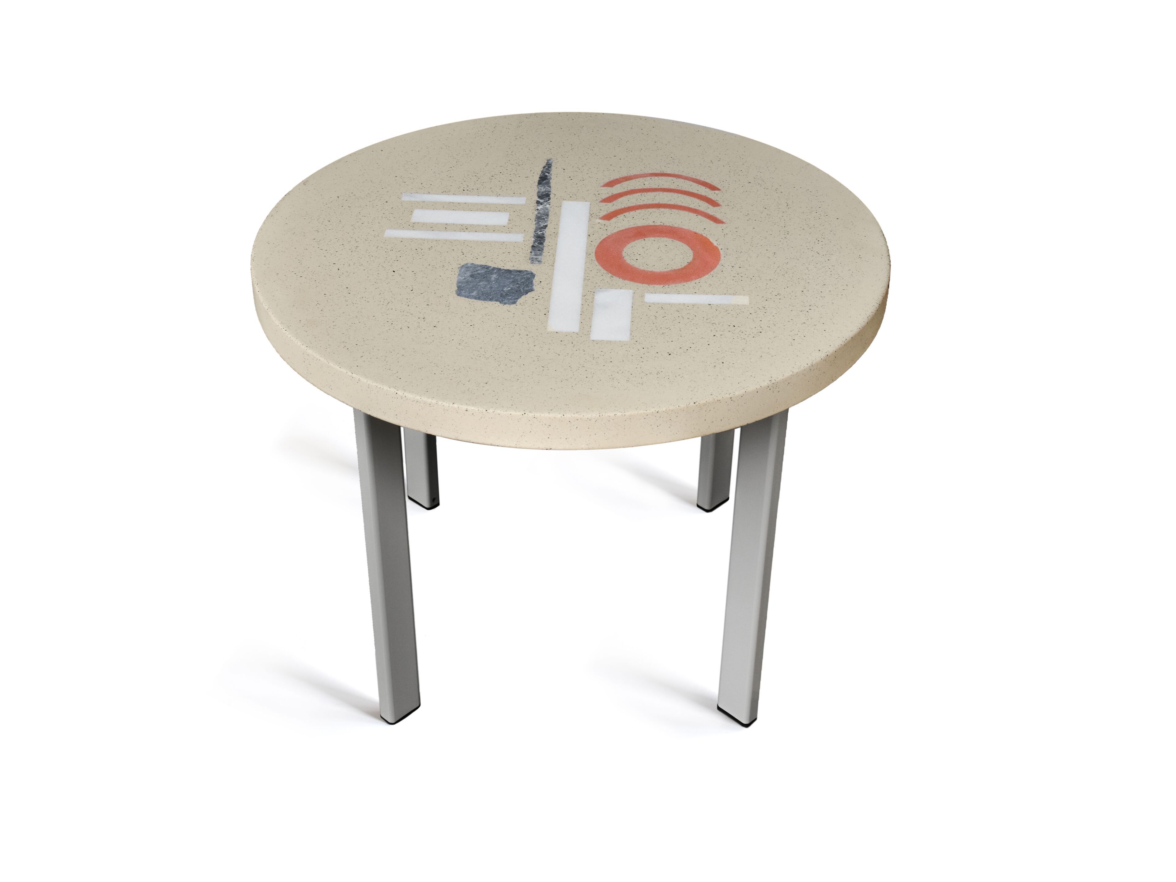 Бетонный квадратный стол URBI et ORBI Medius Terra ARCH-00113724 - Вид №10