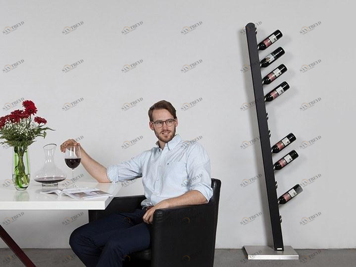 Wissmann raumobjekte Стальной напольный держатель для бутылок  582 