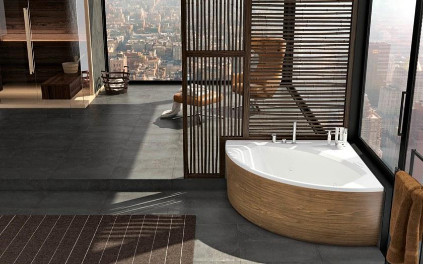 Albatros Угловая гидромассажная ванна из акрила Thea 01th55bs; 01th65bs - Вид №1