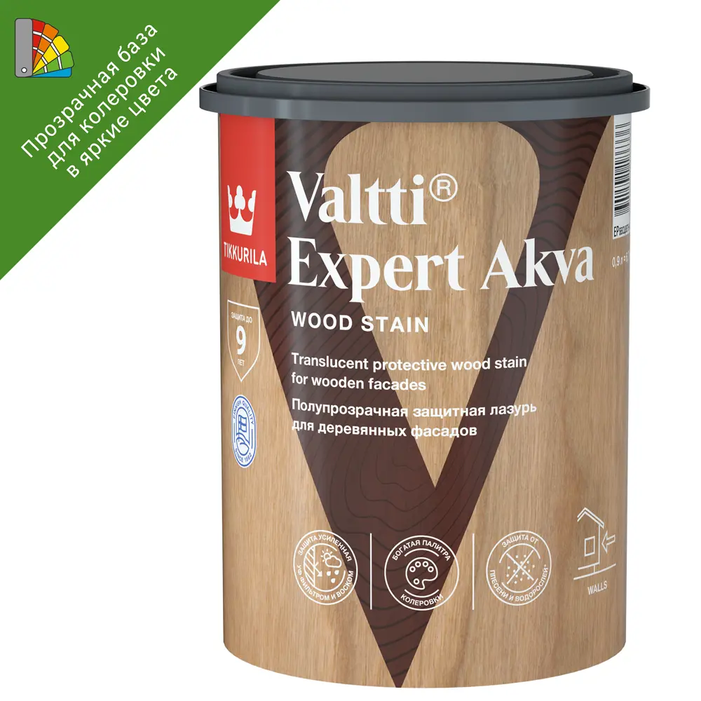 Tikkurila Valtti Expert Akva - защитно-декоративный антисептик для древесины 82115510 STLM-0019422
