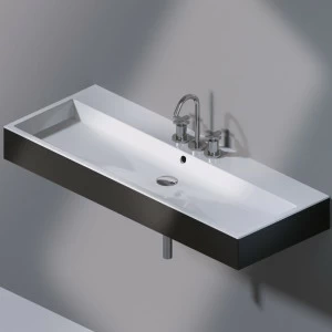 L279T1R3V4.205 Подвесная раковина настенная прямоугольная A. e T. Italia Tank черная