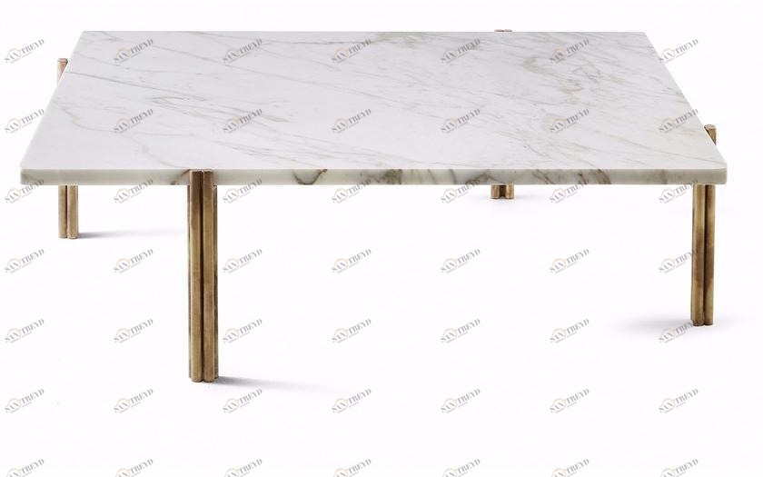 Gallotti&Radice Квадратный мраморный журнальный столик Twelve sun-id-1437528