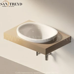 Flaminia IO e SI Столешница с отверстием под раковину коричневая IO60M1.7503