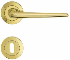 LINEA CALI' Ручка из латуни на розетке с замком Brixia