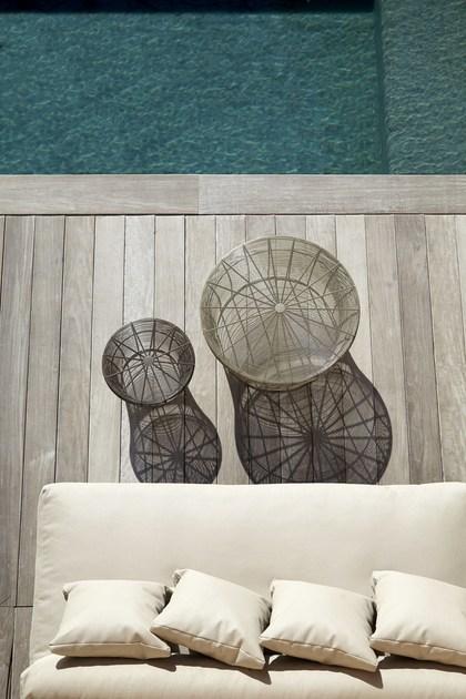 GANDIABLASCO Низкий круглый садовый столик из нержавеющей стали Aram sun-id-1347050 - Вид №6