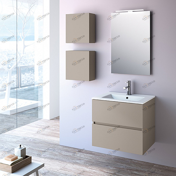 КОМПЛЕКТ МЕБЕЛИ FUSSION LINE 60 СМ GLOSS TAUPE SALGAR 23316