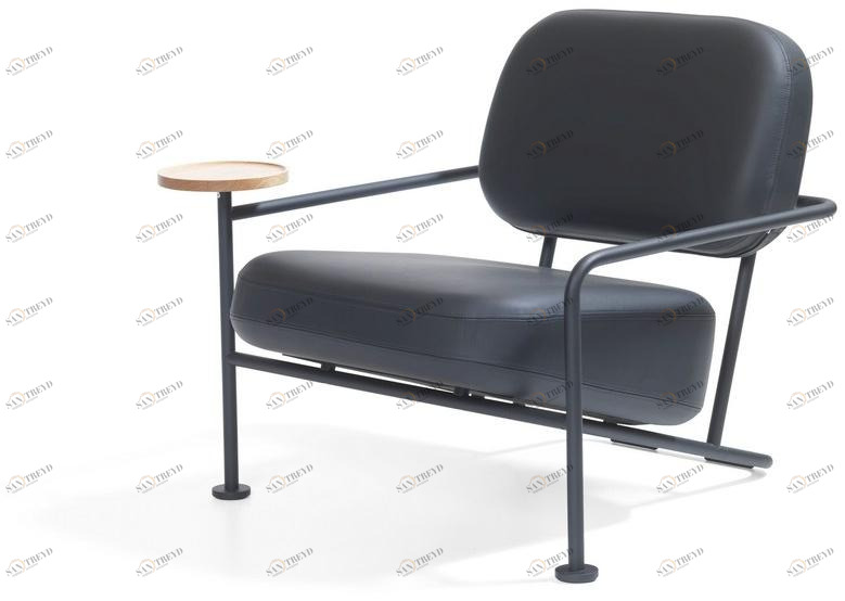 Blå Station Кожаное кресло с подлокотниками Åhus B30 Bla Station