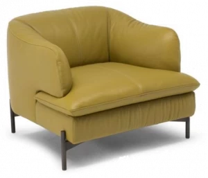 Natuzzi Кожаное кресло с подлокотниками Saturday