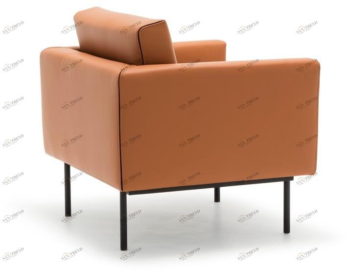 Andreu World Кожаное кресло с подлокотниками Element Bu0725