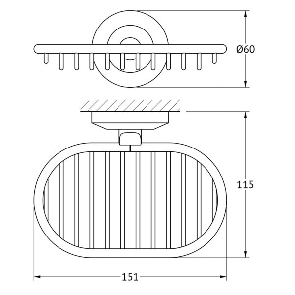 Мыльница-решетка FBS (Чехия) STA 050 sun-id-561730 - Вид №1