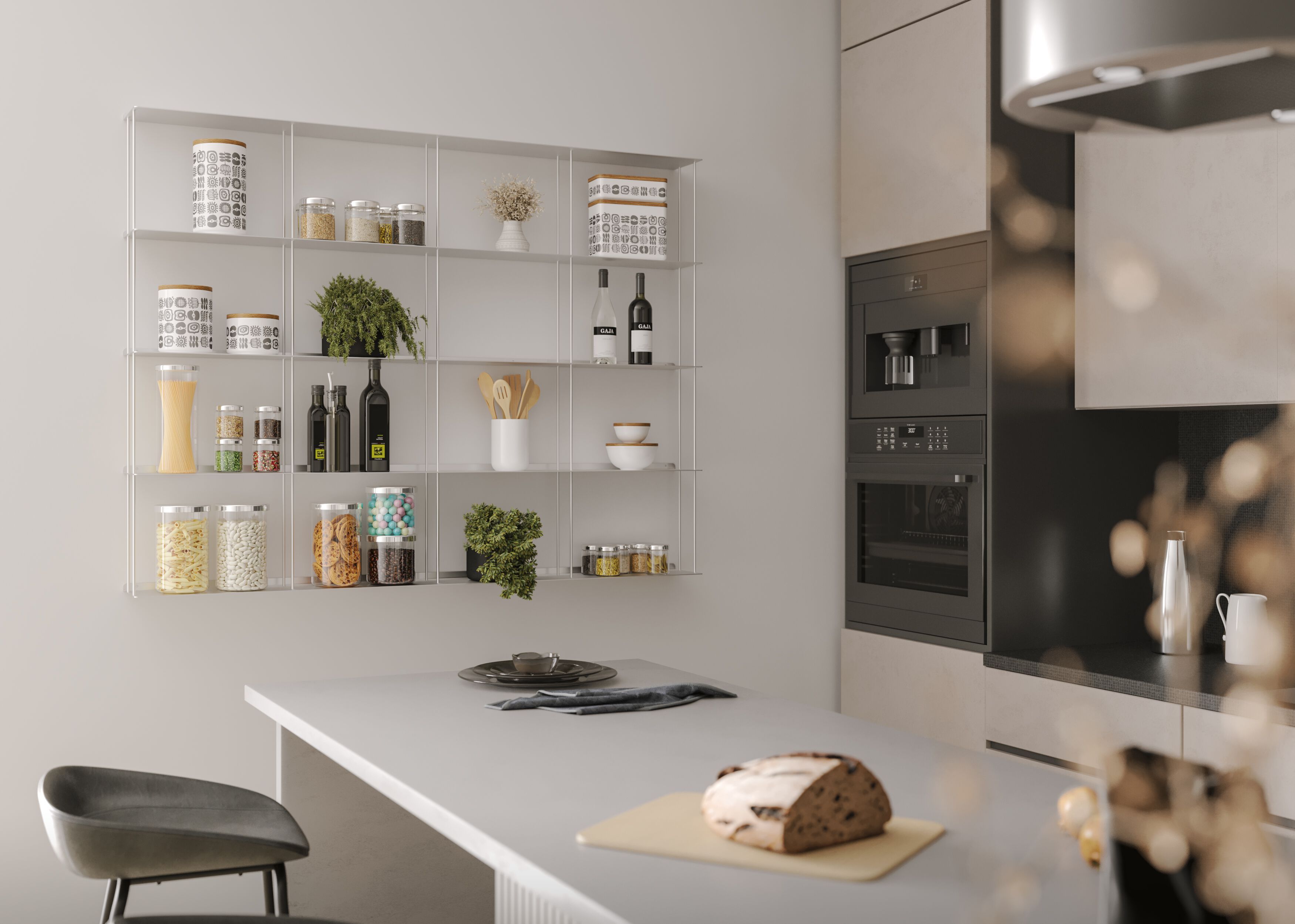 Алюминиевый навесной шкаф для кухни KRIPTONITE Krossing ARCH-00004456 - Вид №2