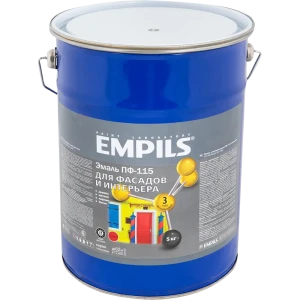 Эмаль ПФ-115 Empils PL 5 кг цвет серый