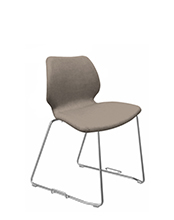 Uni 552M-G Стул со стальным каркасом салазок и сцепным устройством. Обивка из полипропилена. Et al. Uni