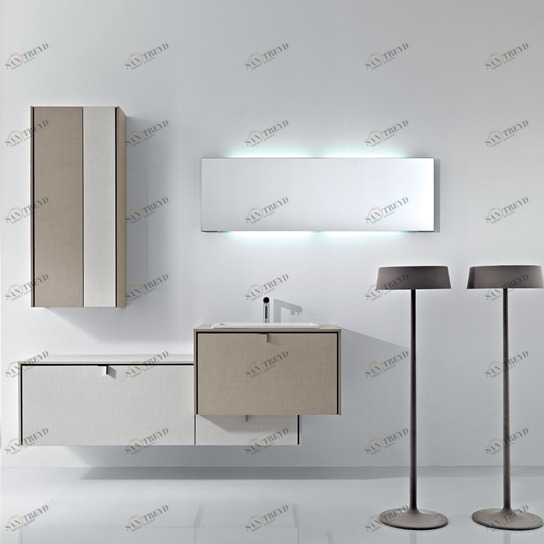 Комбинация ванной комнаты PV18 в отделке Net Ceramica /Lino / Canapa MILLDUE PIVOT PIVOT18