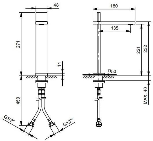 ABOUTWATER Смеситель для умывальника, однорычажный Ak/25 sun-id-1488032 - Вид №6